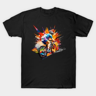 Mountain Bike Sport Game Champion Competition Abstract T-Shirt